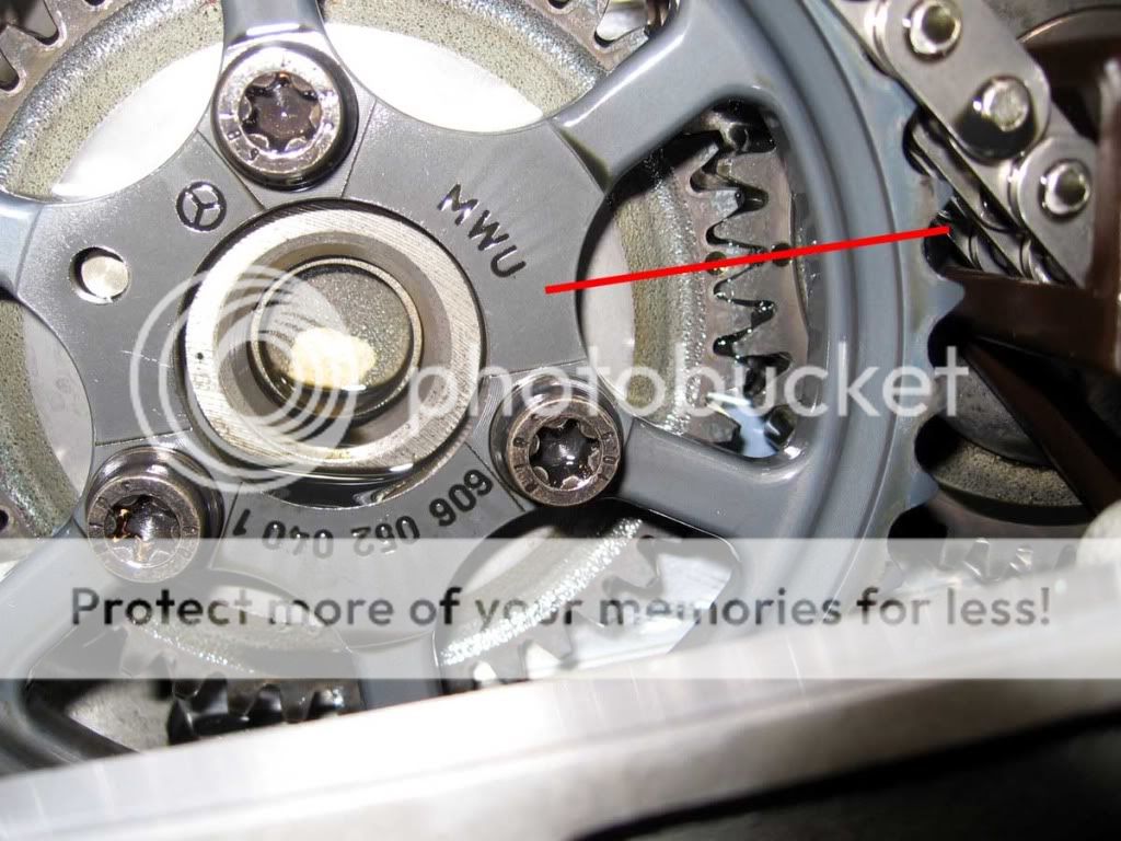 Timing marks for mercedes benz diesel